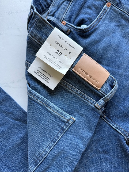 Citizens of Humanity Charlotte Jeans 29 High Rise Straight Comfort Stretch NWT